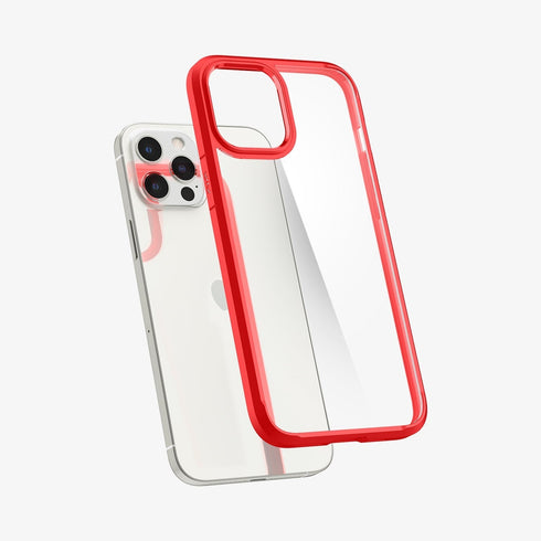 ACS01618 - iPhone 12 Pro Max Case Ultra Hybrid in crystal clear showing the back